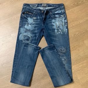 Distress denim